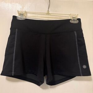 Athleta Black 3” Shorts Biker Athletic Yoga size Small
